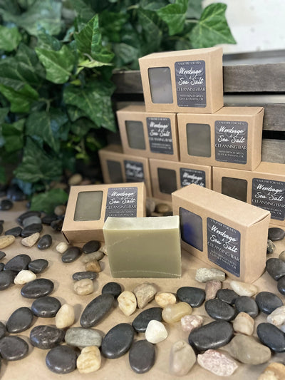 Cleansing Bar - Woodsage & Sea Salt Honey Green Clay