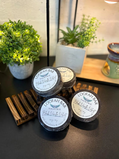 Loofah Cleansing Bar - Black Vanilla Velvet