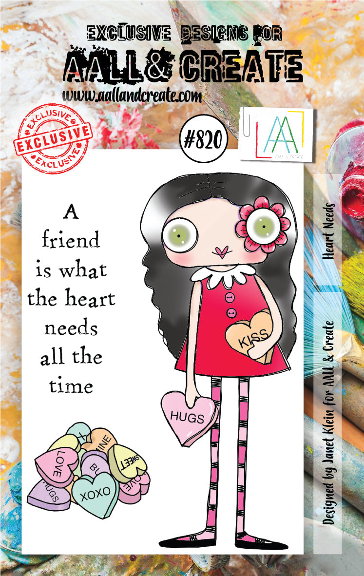 AALL et Create Set de tampons - 820 - Heart Needs