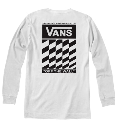 Vans 'Classic Slanted Check' L/S Tee - White