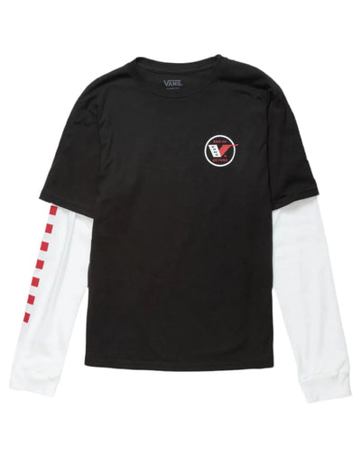 T-shirt à manches longues Vans 'Sk8 Hi Octane' Twofer - Noir (ENFANTS)