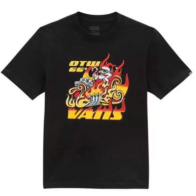 Vans 'Santa Flames' Tee - Black (KIDS)