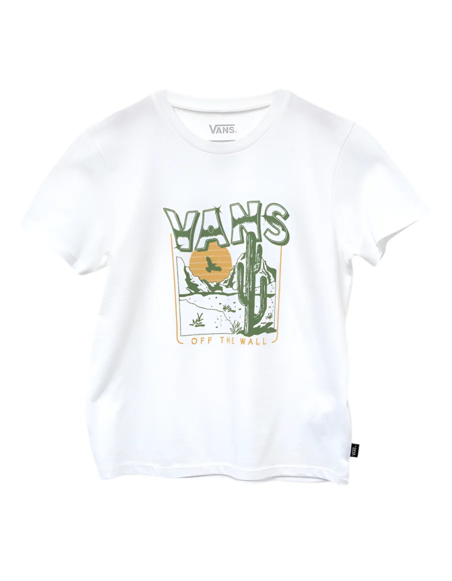 Vans 'Deserted' Tee - White (KIDS)