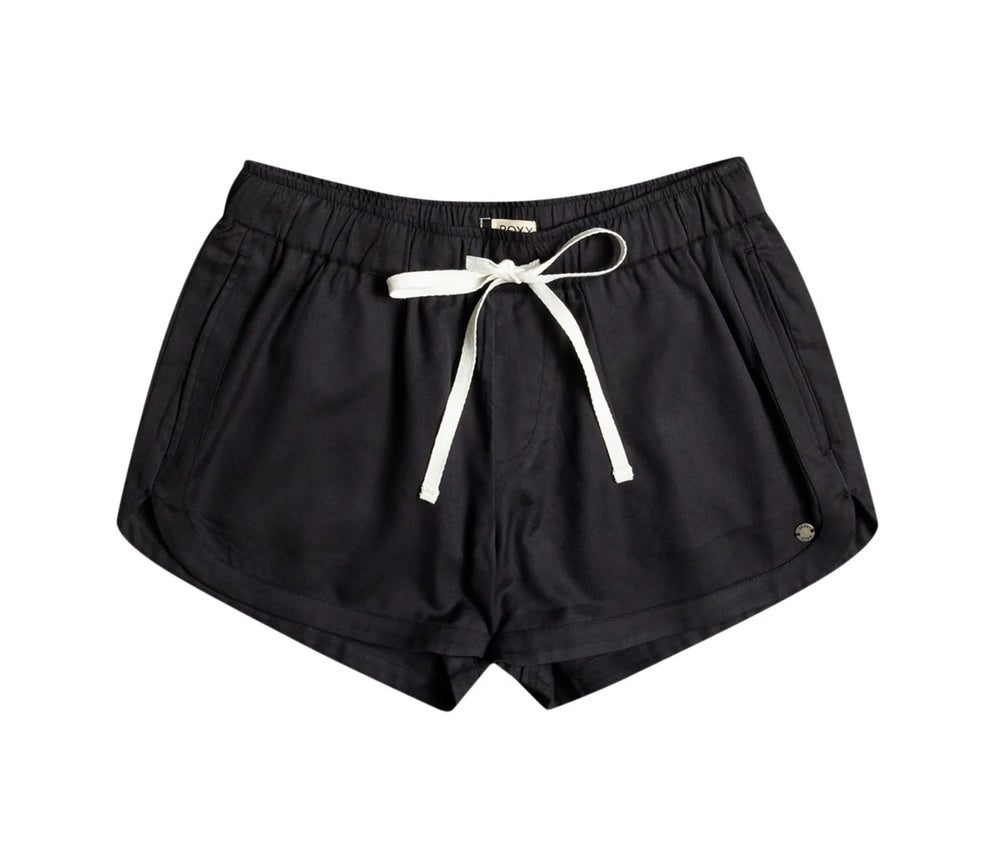 Shorts à taille élastique Roxy 'New Impossible Love' - Noir