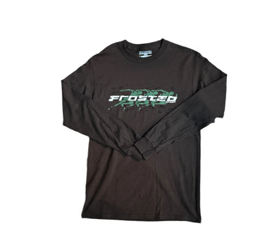 T-shirt à manches longues 'Racing' givré - Brun