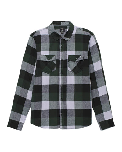 Vans 'Box' Flannel Shirt - Black/Forest/Lavender