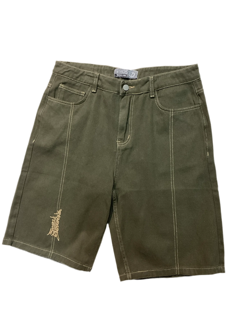 Frosted Skateboards 'Baggy' Shorts - Olive