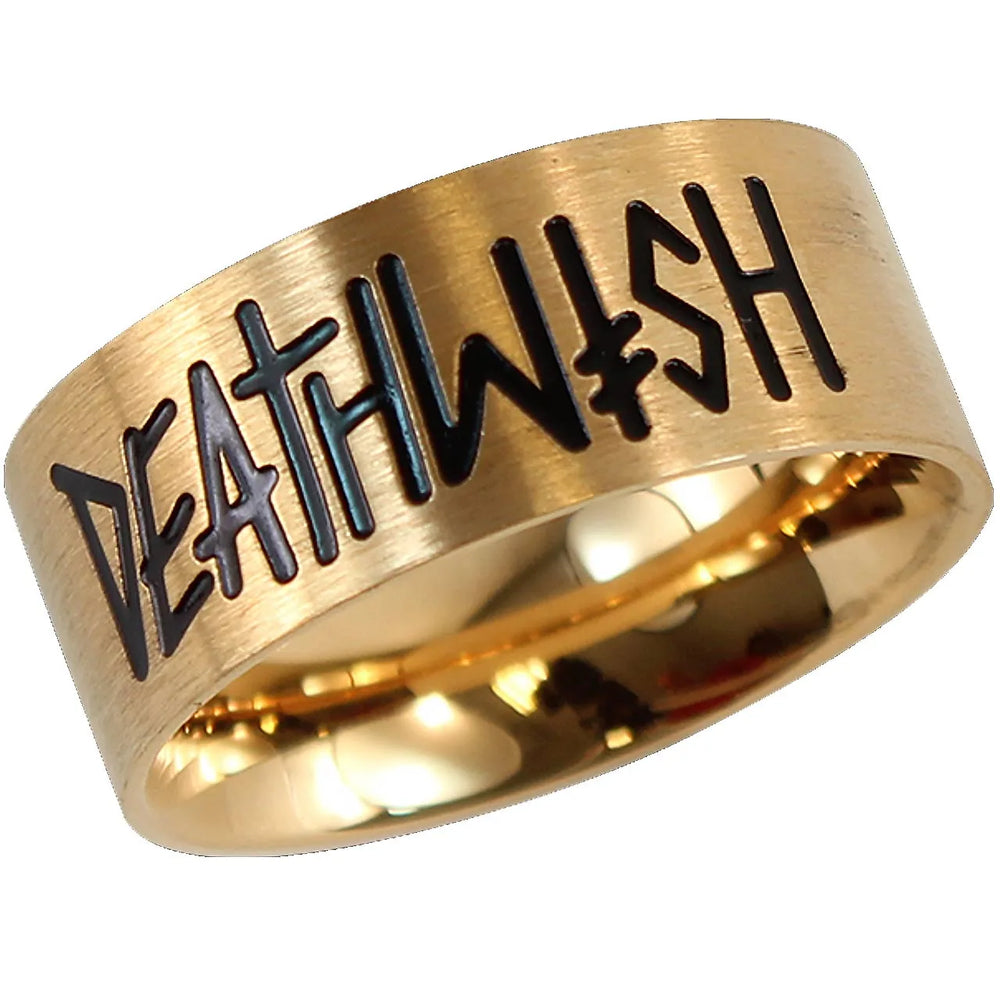 Bague 'Brand Logo' Deathwish Or