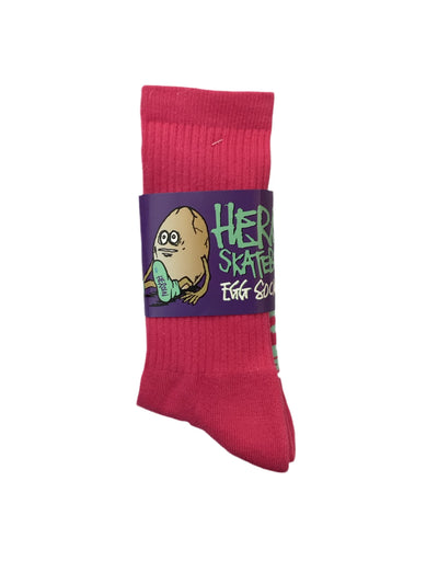 Chaussettes Heroin Skateboards 'Big Eggs' - Rose