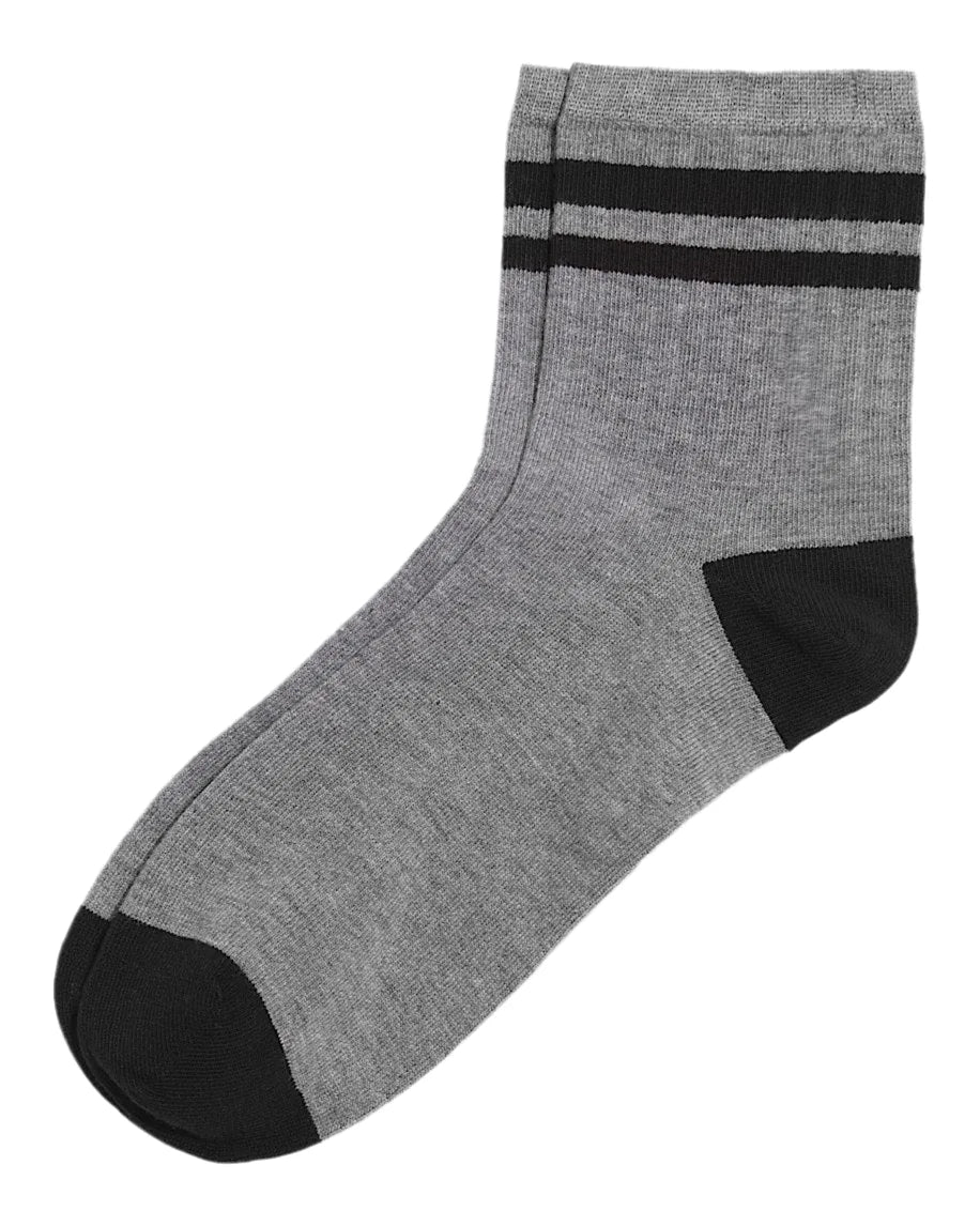 Vans 'Bregman Half Crew' Socks - Grey/Black (KIDS)
