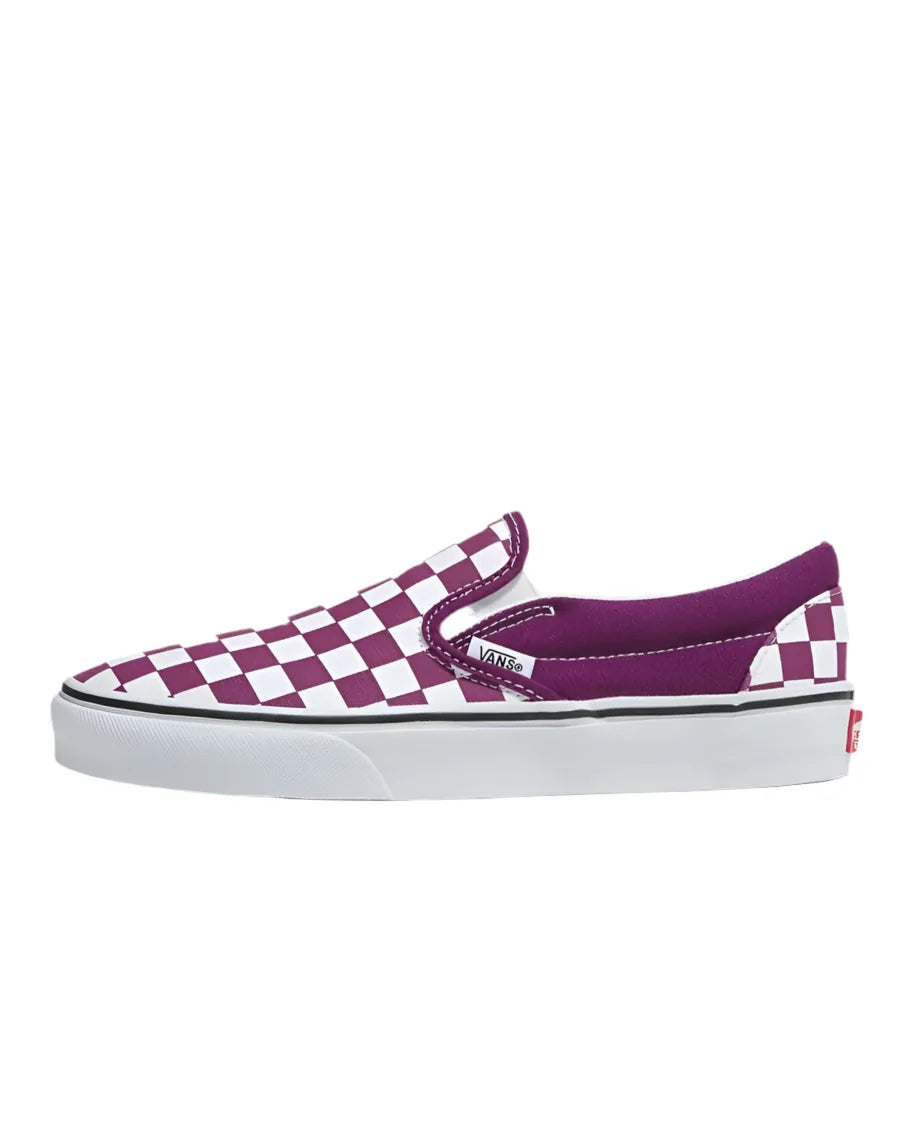 Chaussures Vans 'Classic Slip-On' - Damier Mauve Foncé