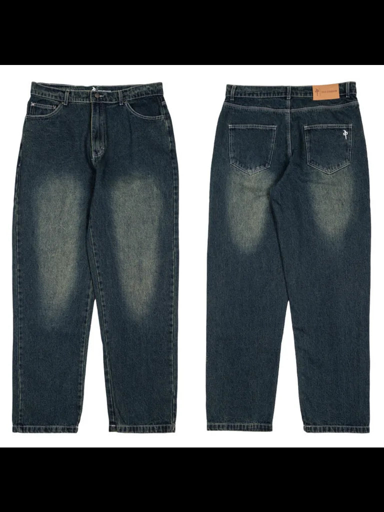 Jeans amples 'Franklin' Dragon Rouge - Teinte Jaune/Bleu