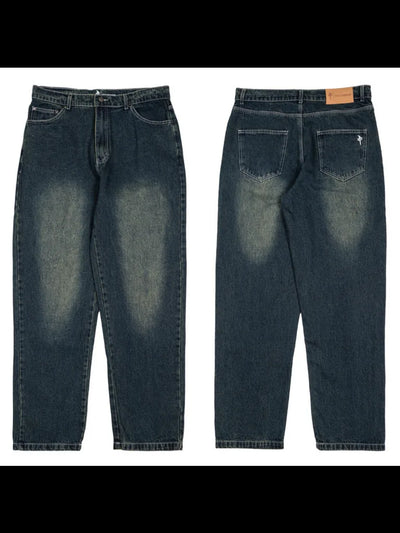 Jeans amples 'Franklin' Dragon Rouge - Teinte Jaune/Bleu