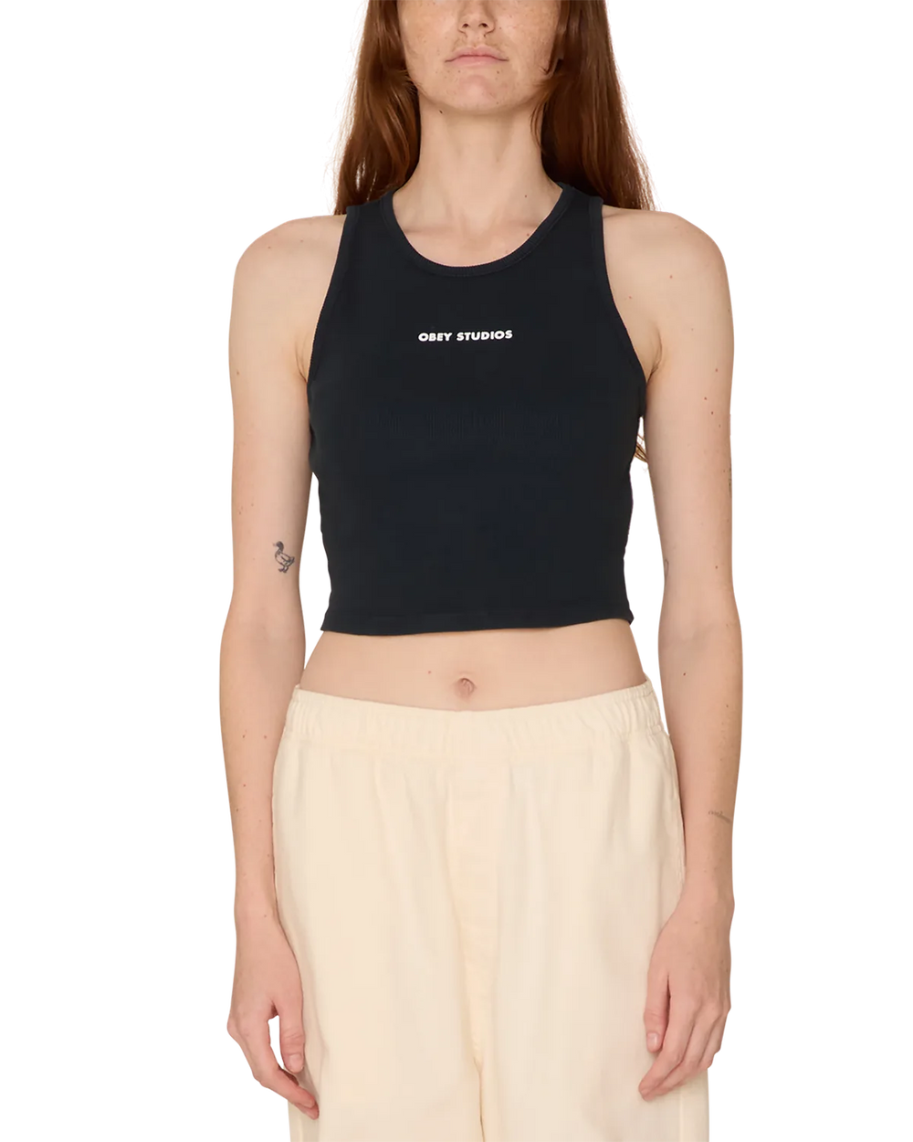 Débardeur Court Obey 'Studios Mini Bold' - Noir (Pour femmes)