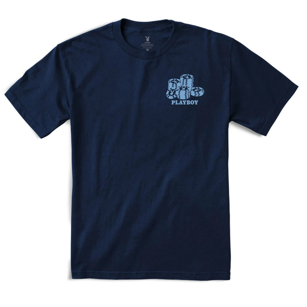 Color Bars X Playboy 'High Roller' Tee - Navy
