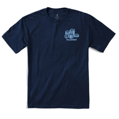 T-shirt "High Roller" Color Bars X Playboy - Marine
