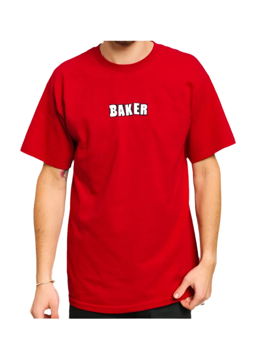 T-shirt "Baker 'Brand Logo'" - Rouge