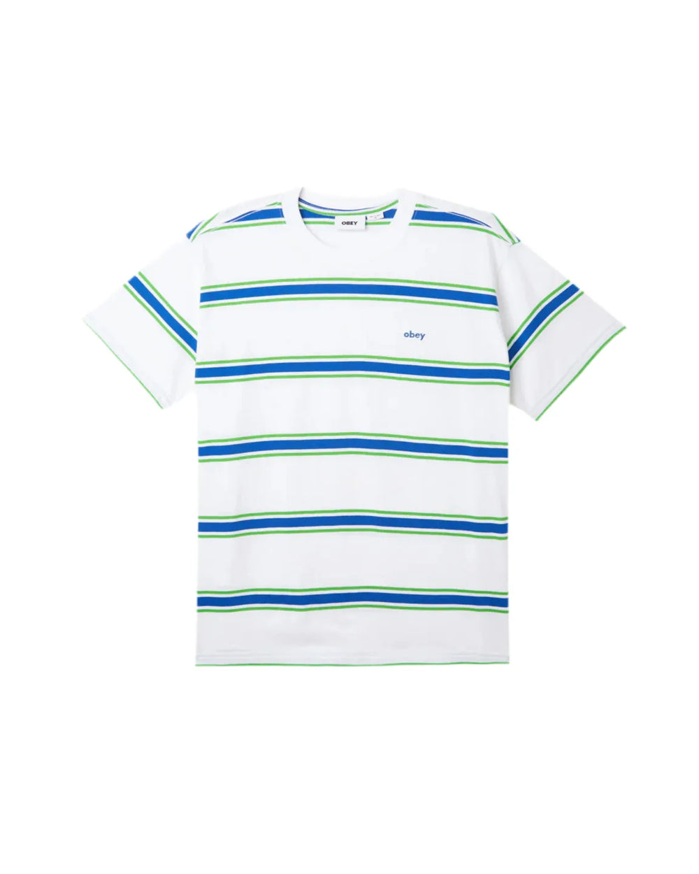 Obey 'Twenty Stripes' Tee - White/Multi