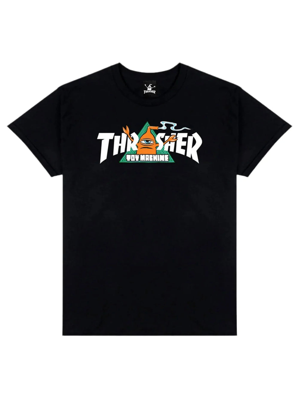 T-shirt Thrasher X Toy Machine 'Vortex' - Noir
