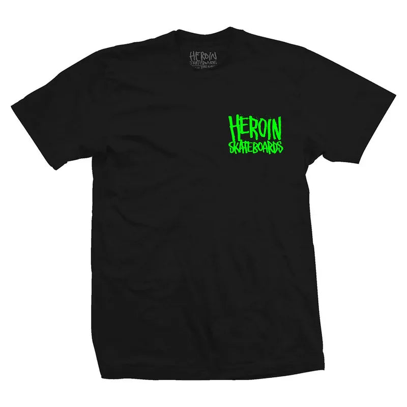 T-shirt Heroin Skateboards 'Swamp Killer' - Noir