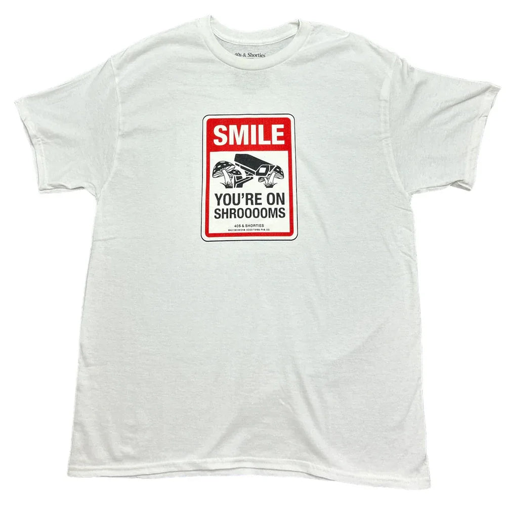 40’s & Shorties T-shirt 'Smile' - Blanc