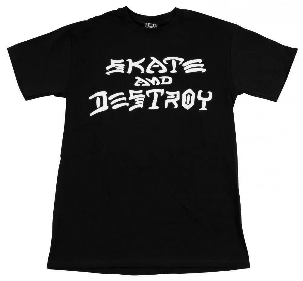 T-shirt Thrasher 'Skate And Destroy' - Noir