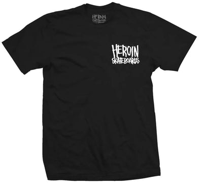 Heroin Skateboards 'Wide Boy' Tee - Black