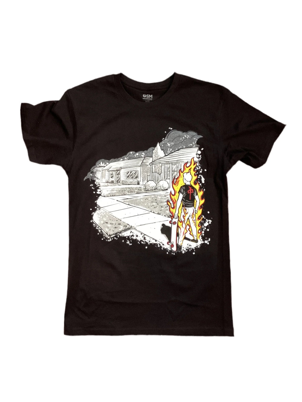 Red Dragon 'Suburbs' Tee - Black