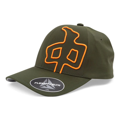 Casquette Flexfit 'Delta Bleed' Red Dragon - Vert/Orange