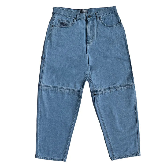 Frosted Skateboards 'Transformer' Baggy Jeans - Light Blue