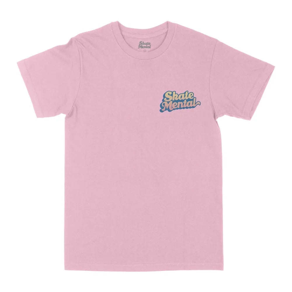 T-shirt "Gradient Script" Skate Mental - Rose