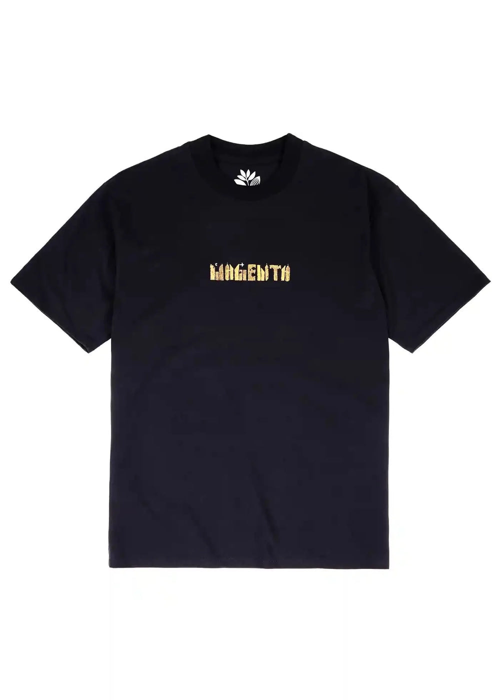 T-shirt 'Downtown' Magenta - Noir