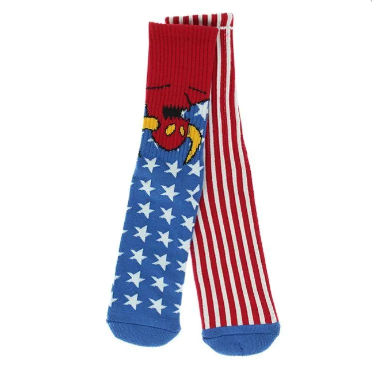 Chaussettes "American Monster" Toy Machine - Rouge