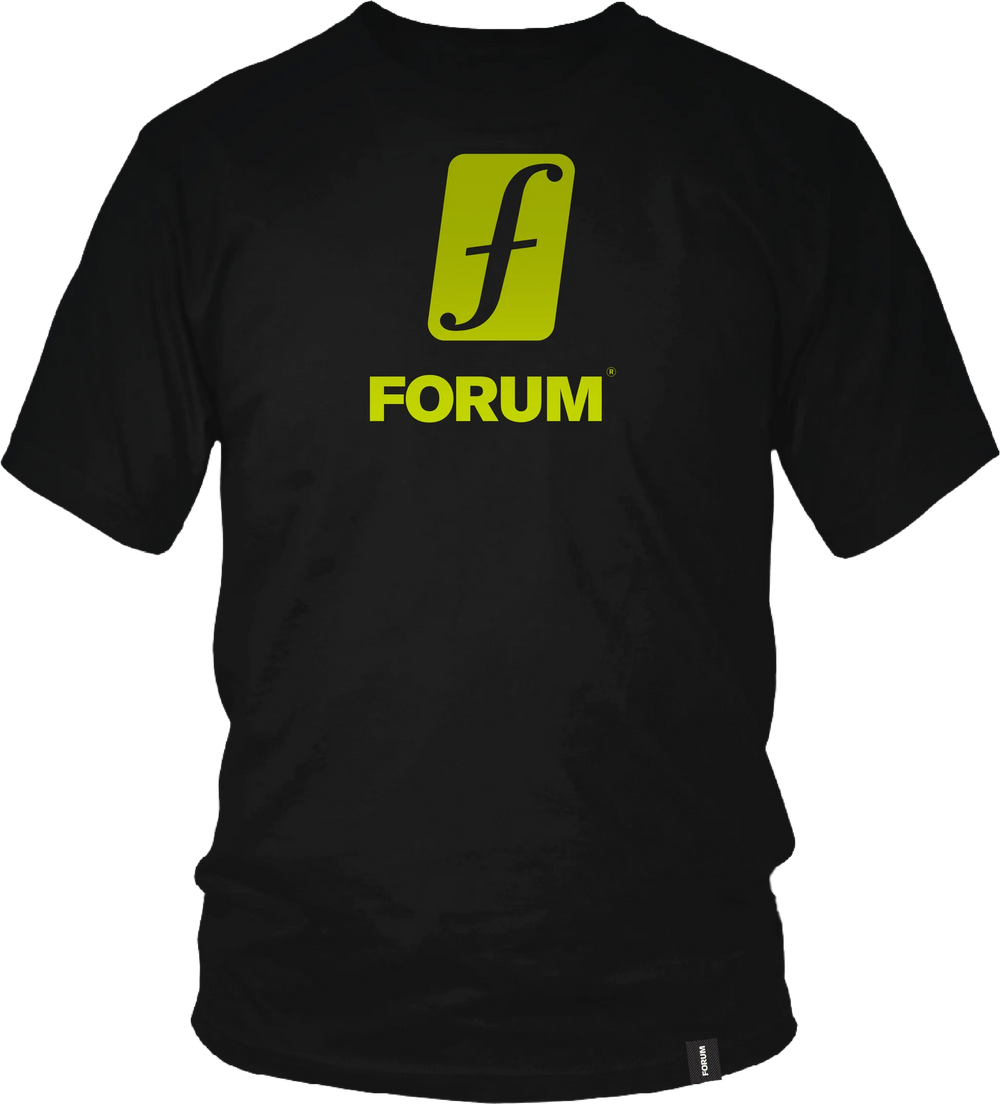 T-shirt Forum 'Lockup' - Noir