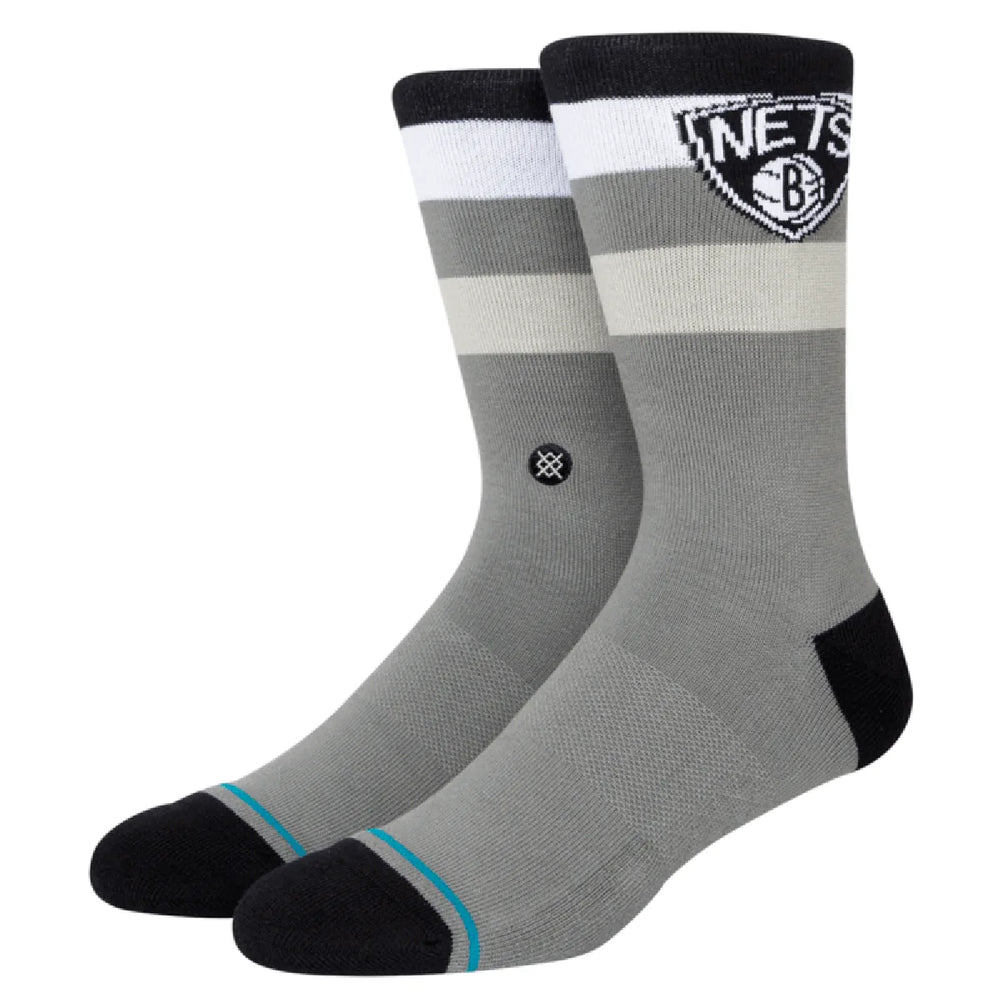 Chaussettes Stance x NBA 'Brooklyn Nets Shortcut 2' - Gris/Noir