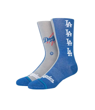 Chaussettes Stance x MLB 'Los Angeles Dodgers Split' - Gris/Bleu