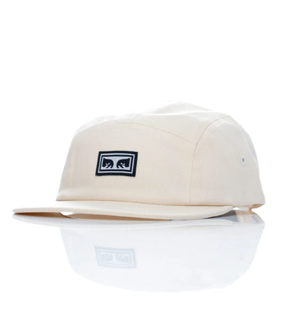 Casquette Obey 'Eyes' à 5 panneaux et sangle - Kaki