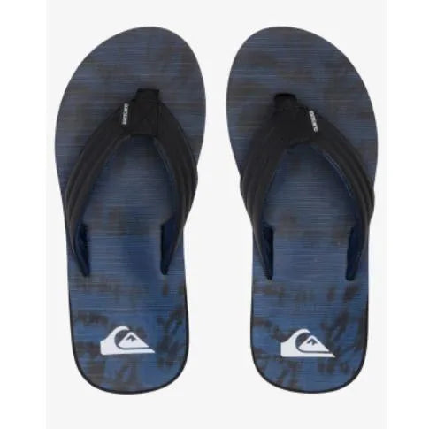 Quiksilver 'Carver Print' Slide - Black/Blue