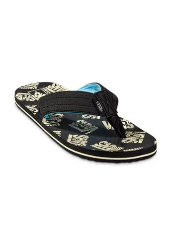 Vans 'T Street Print' Sandale - Trippy Grain Noir/Noir
