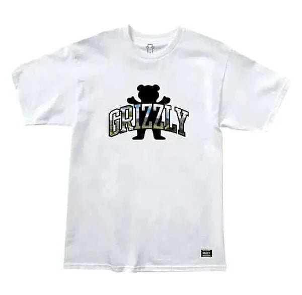 Grizzly 'Landscape' Tee - White