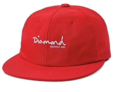 Casquette "Mini Script OG" de Diamond Supply Co. - Rouge