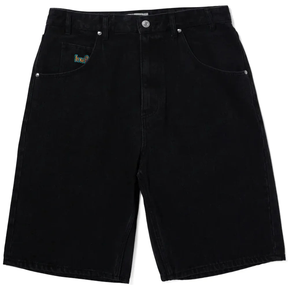 Shorts Jean 'Cromer' Baggy HUF - Noir Lavé