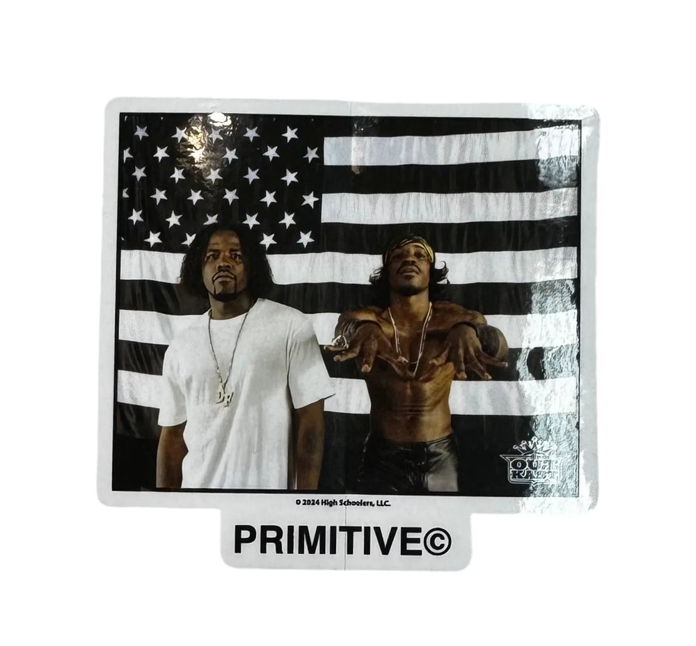 Autocollant Primitiv x Outkast 'Stripes' - Noir