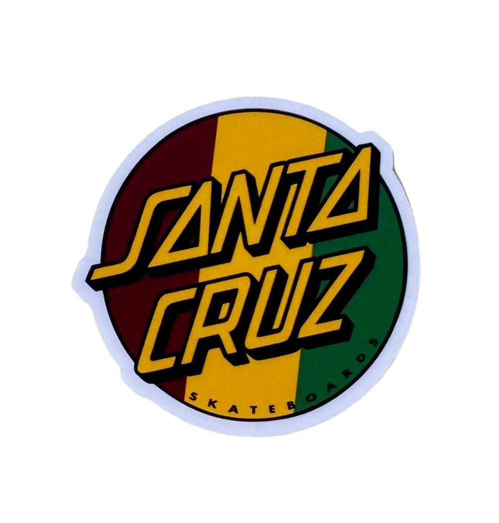 Autocollant 'Tri-Couleur' Santa Cruz - Rouge/Jaune/Vert