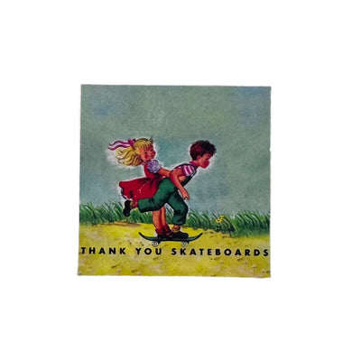 Autocollant 'Kids' Thank You Skateboards - Multicolore