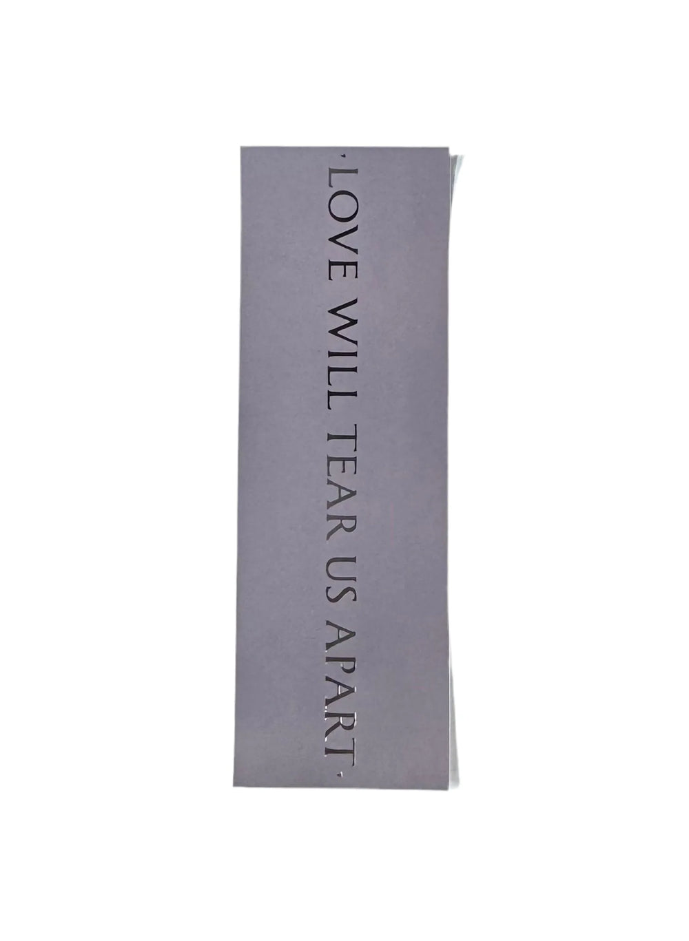 Color Bars 'Love Will Tear Us Apart' Sticker - Lilac