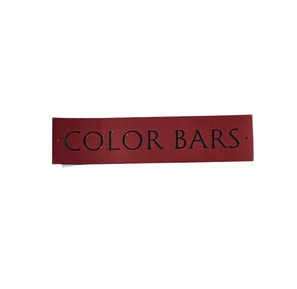 Autocollant "Scripted" Color Bars - Vin Rouge