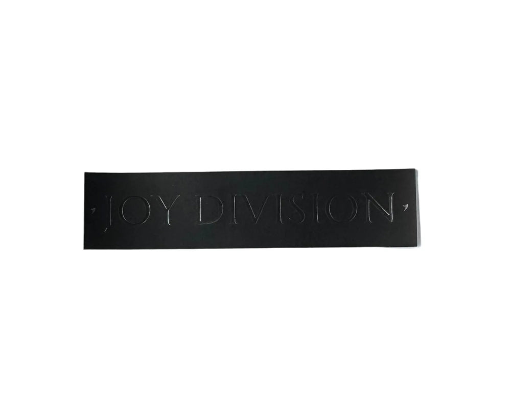 Autocollant 'Joy Division Scripted' - Noir
