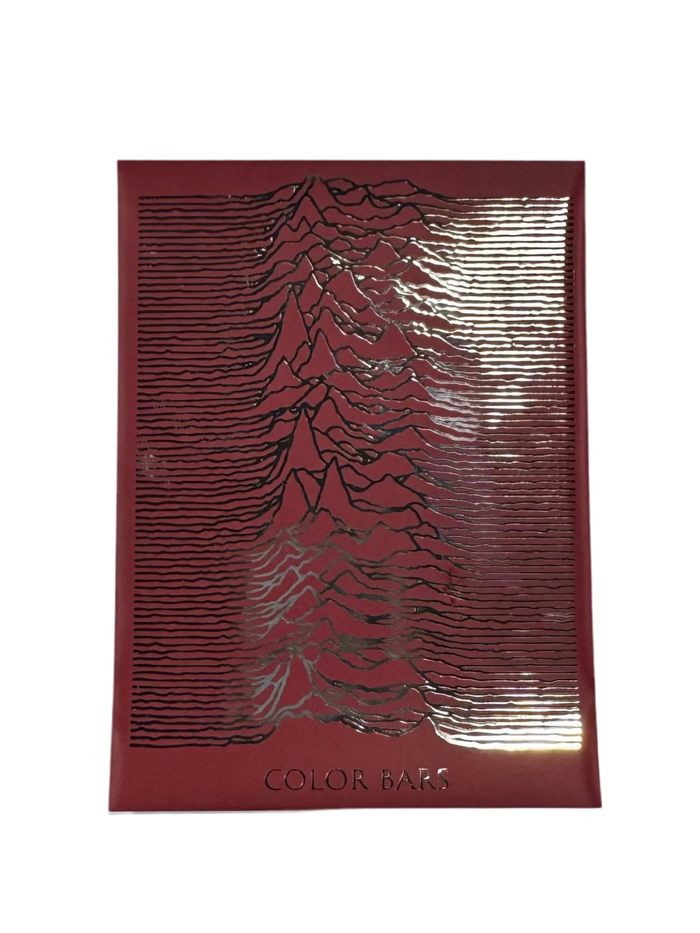 Autocollant « Montagne réfléchissante » Color Bars - Vin rouge