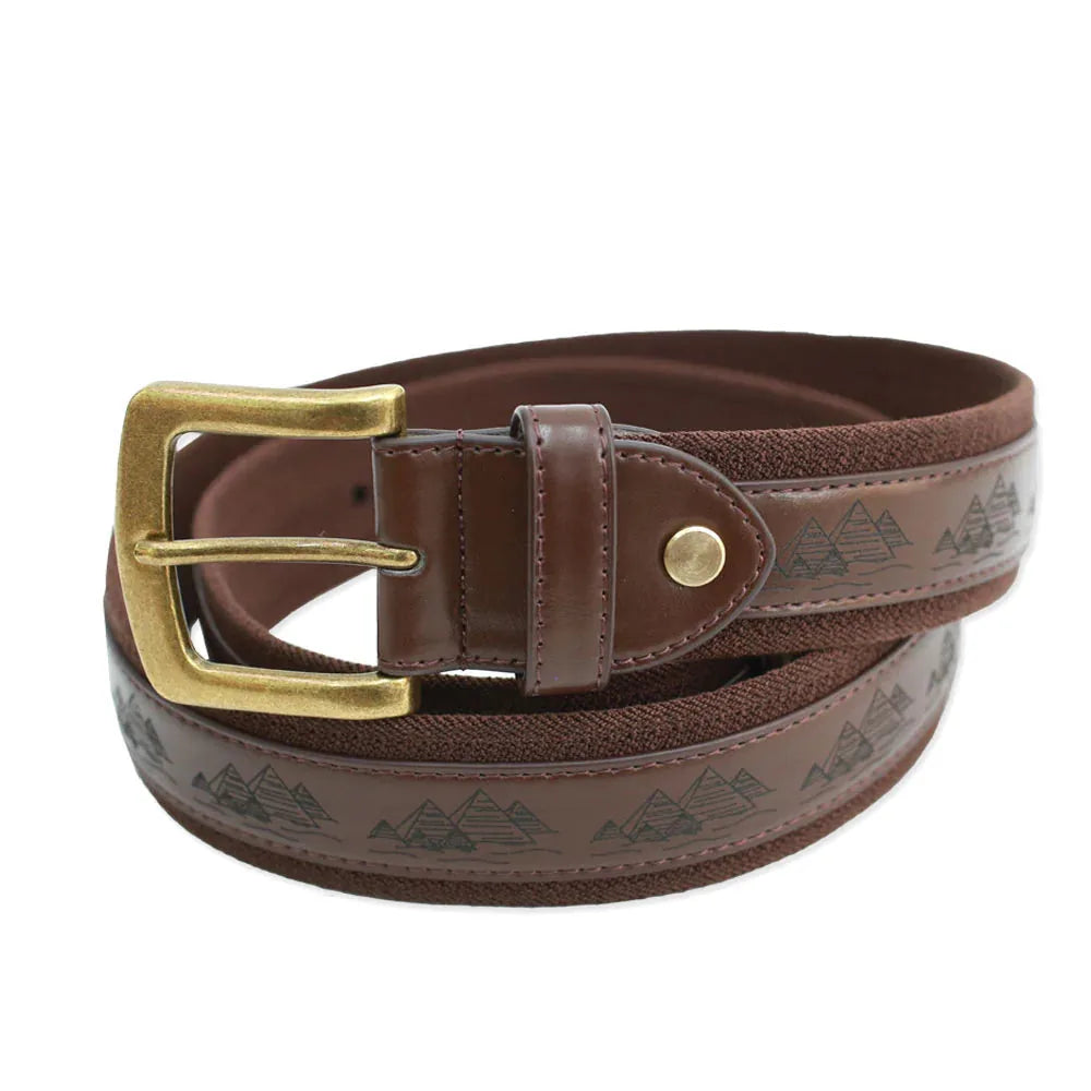 Ceinture Theories Skateboards 'As Above' - Brun (Cuir Végane)